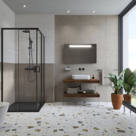 Naturel Encimera de lavabo natural 120x8x50 cm, roble charleston marrón oscuro (DO12050DT)