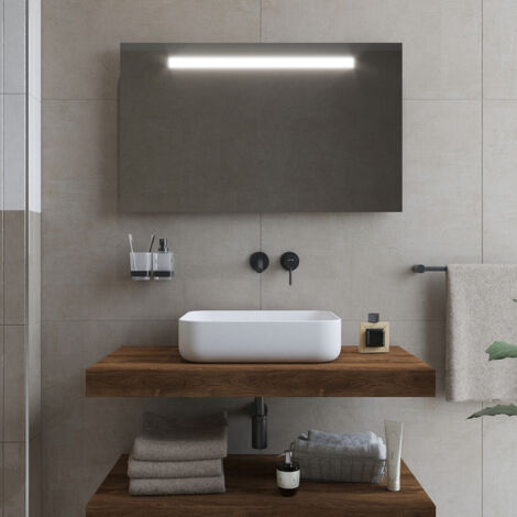 Naturel Encimera de lavabo natural 120x8x50 cm, roble charleston marrón oscuro (DO12050DT)