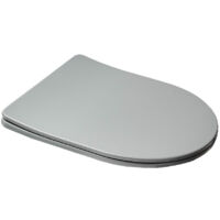 Swiss Aqua Technologies Asiento con cierre amortiguado para WC suspendido Infinitio, gris mate (Asiento-GreyInfinitio)