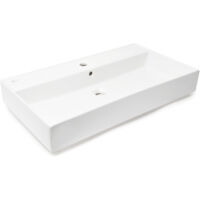 Swiss Aqua Technologies SAT Infinitio lavabo 80,5x46,5 cm agujero para grifo monomando en el centro (SATINF8046)