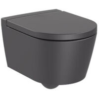 Roca Inodoro suspendido Roca Inspira Compact con desagüe horizontal, Onyx (A346528640)