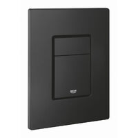 Grohe Pulsador de doble botón Even, tecnología antihuellas, negro mate (38966KF0)