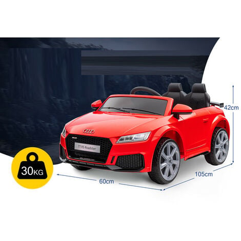 Voiture électrique enfant Audi TT RS Roadster rose 12v, télécommand