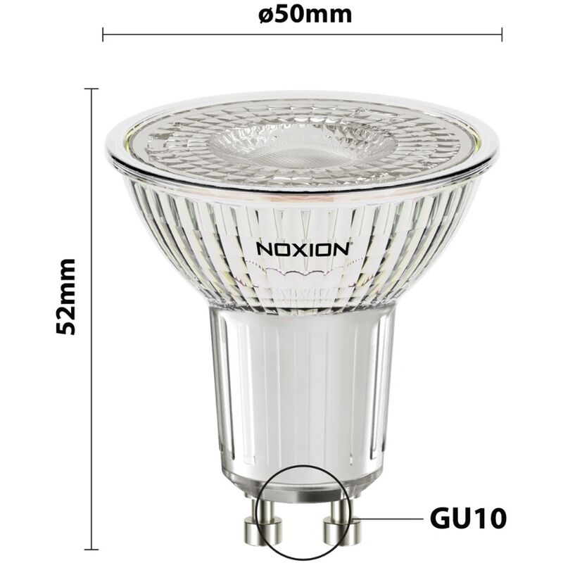 Noxion Faretti LED GU10 PAR16 4.6W 345lm 36D - 840 Bianco Freddo  Dimmerabile - Sostitutiva 50W