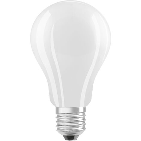 Ledvance Classic LED E27 Pera Filamento Ghiaccio 18W 2452lm - 827 Bianco  Molto Caldo, Dimmerabile - Sostitua 150W