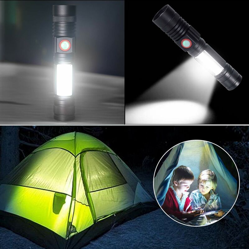 Lampe de tente Berger multifonctions (recharge par câble, solaire