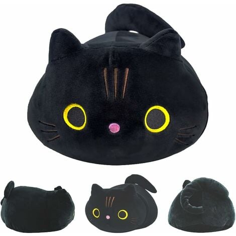 Peluche Chat Noir  Peluche chat, Poupées en peluche, Chats noirs mignons
