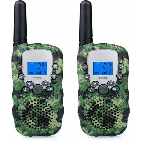 Montre talkie-walkie, montre espion, jouets de l'armée pour enfants âgés de  8 à 12 ans, montre numérique 7 en 1, émetteur-récepteur longue portée