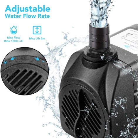 Mini Pompe à Eau Submersible Brushless JT-160A 12V - Débit 240L/H, Hauteur 2.2m, Pour Fontaines, Aquariums