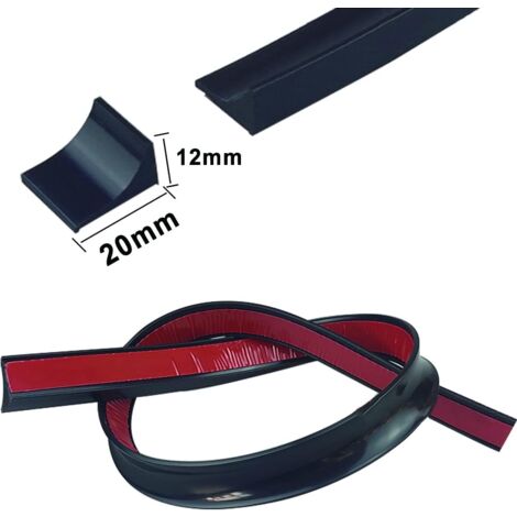 2m Noir Barriere Douche Et Système De Rétention Silicone,Anti Débordement Seuil De Douche Barrage D'eau En Caoutchouc Autocollante,Joint Porte Etanche Pour Sol De Salle De Bain