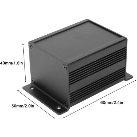 Boîtier Métal Aluminium SC642B Pour Projets électroniques DIY - Noir - Neuf