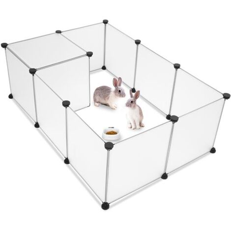 KIMISS Clôture En Bois Pour Hamster – Barrière Mignonne En Bois Véritable Pour De Petits Animaux, Enclos à Faire Soi-même Pour Hamsters, Cochons D'Inde, Lapins Avec Assemblage Facile