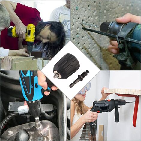 Mandrino Per Trapano A Chiave 3-16mm 1/2-20UNF - Con Adattatore Per Martello Elettrico | Serraggio Preciso - Foto 9