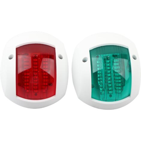 Akozon Feu D'ancre Signal Lumineux De Navigation 8in DC12V-24V 5W 360 ° Lampe De Poupe D'ancre à