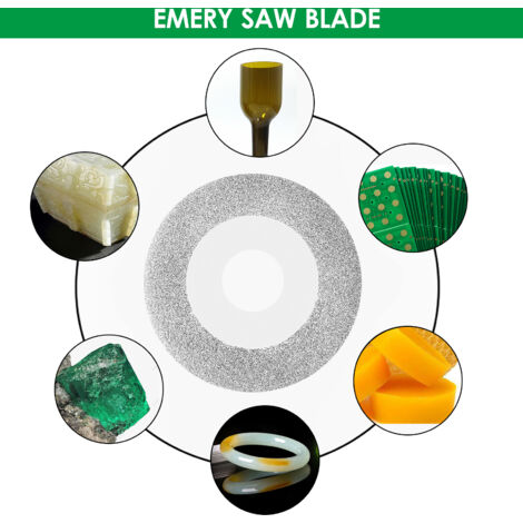 Lames De Scie Lapidaire Diamantées 60 Grains FindingKing - Pour Découpe Pierres Et Verre