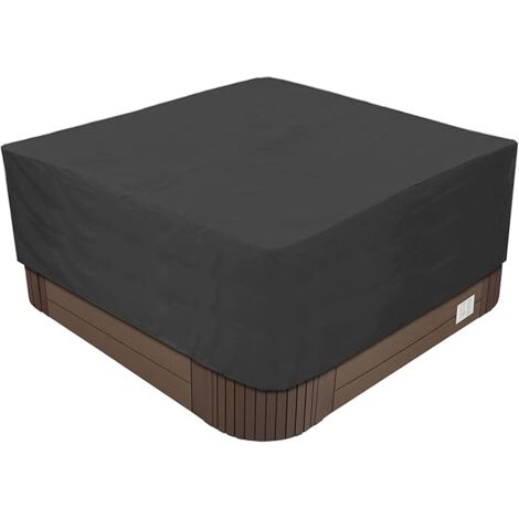 Bache D'extérieur Pour Spa Housse De Bain à Remous Carrée Etanche Couverture De Spa En Tissu Polyester 190t Anti Poussiere Anti Uvavec Un Sac De Rangement Noirgris 20720730cm Trimec 82912466