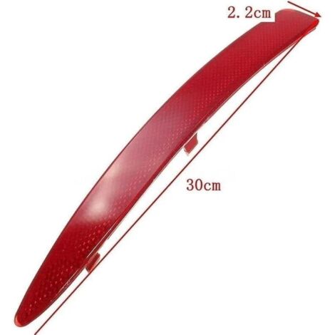 Lot De 2 Réflecteurs De Pare-chocs Arrière Gauche/droite - Compatible VW T5 Transporter, Caravelle, Multivan (2003-2012) - Références OEM 7E0945106/7E0945105 - Rouge, étanche IP67