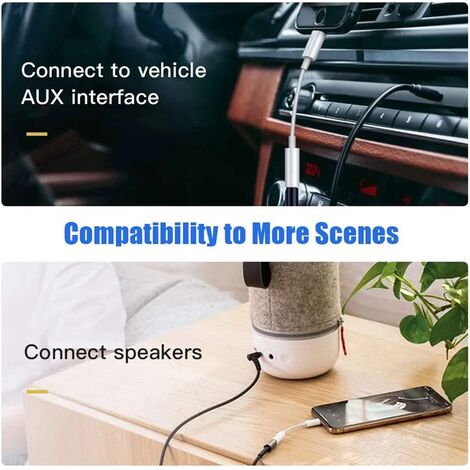 Acheter Câble d'extension Audio Lightning vers Jack 3.5mm, cordon Aux pour  IPhone 11 Pro XS Max XR X 10 8 7 Plus, connecteur de casque pour  haut-parleur de voiture
