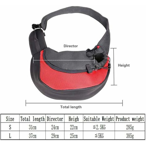 ALLSOPETS Sac Transport Chat Ajustable Sacs de Transport Bandoulière pour  Chiens avec Ceinture de Sécurité Sac de Transport pour Chien et Chat