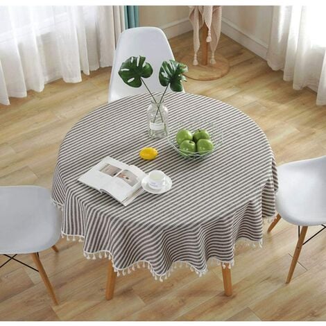 Tapis de table ronde en cuir Floral moderne tissu de table ronde