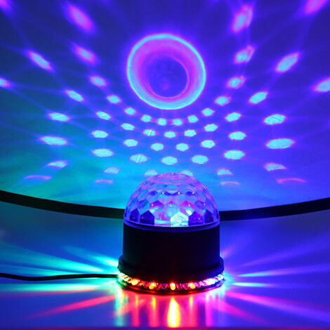 Projecteurs LED RGB 6W,Ampoule LED Disco Party, Lumière Disco