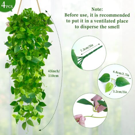2 Guirlandes De Vigne Fleur De Cerisier Artificielle Champagne - 235cm, Soie Et Plastique, Pour Intérieur/extérieur