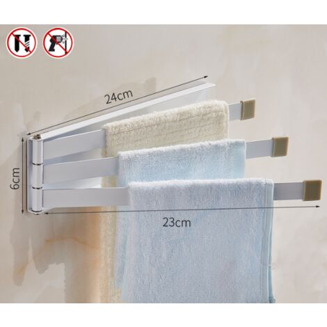 Porte-Serviettes En Échelle 5 Barres RELAXDAYS - Noir, H 178 X L 58 Cm, 5 Crochets, Pieds Réglables | Pour Salle De Bain, Chambre, Entrée