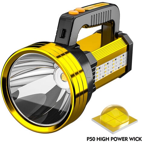 Lampe de poche LED rechargeable à haute luminosité