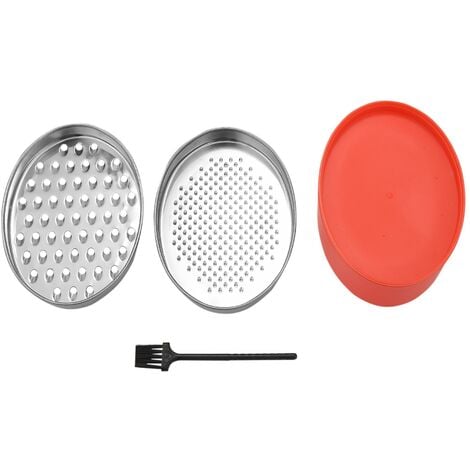 Lot de 2 Moulin râpe fromage manuel plastique et inox