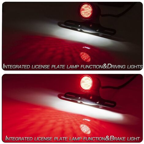 Emark – clignotant LED E24 pour moto, Signal d'arrêt arrière