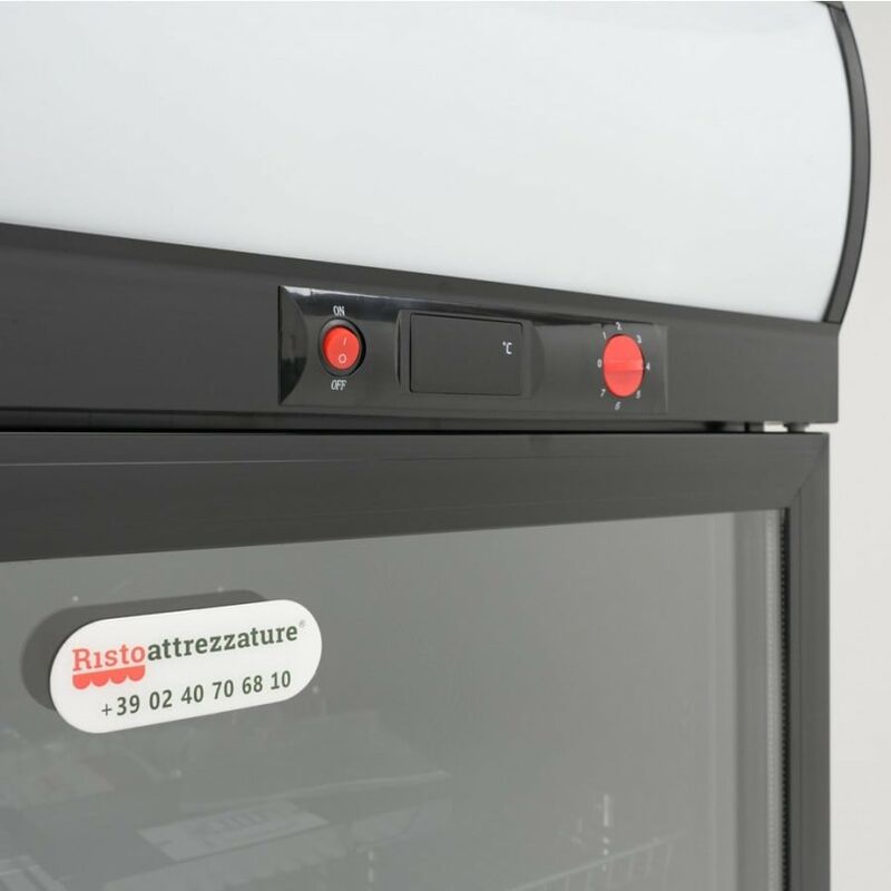 Ristoattrezzature Frigo Vetrina Verticale per Bibite - 1 Anta in