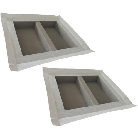 U-Tile – Lot de 2 niches à carreler étanches 50 x 40 cm – Profondeur 9 cm – Prêt à carreler pour espaces humides – Installation rapide