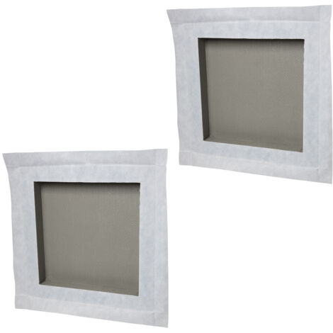 Lot de 2 niches à carreler étanches - formats intérieurs 40 x 40 cm - 6 cm de profondeur (1/4)