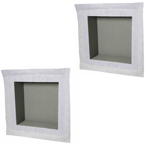 Lot de 2 niches à carreler étanches - formats intérieurs 40 x 40 cm - 15 cm de profondeur (1/4)
