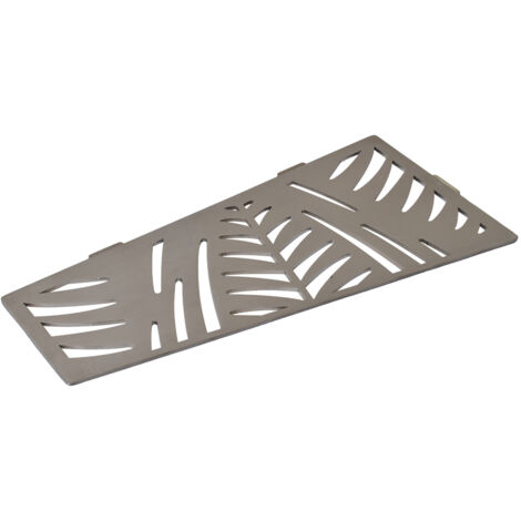 U-Tile – Tablette de douche en acier inox 26,2 x 12,7 cm – Fixation sans perçage – Épaisseur 2 mm – Design ergonomique pour joints minimalistes