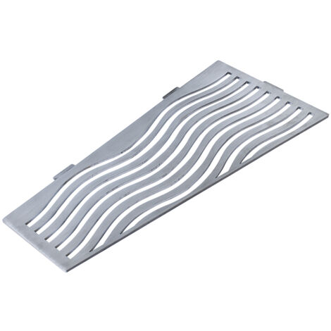 Etagère de douche en acier inox 26,2 x 12/7 cm x 2 mm - Rectangulaire design Aqua - fixation sans perçage
