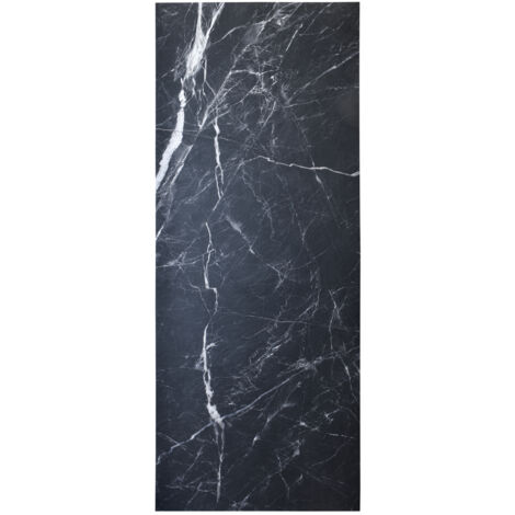 Panneau d'habillage mural 250 x 100 cm x 3 mm résine effet Marbre couleur Noir (1/5)