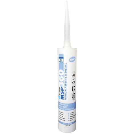 U-Tile – Mastic de fixation 290 ml – Prise rapide pour panneaux à carreler – Pour chantiers humides – Colle silicone haute performance (1/2)