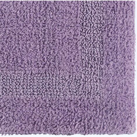 HOMESCAPES Tapis de bain long en coton, 40 x 100 cm – Lilas