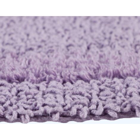 HOMESCAPES Tapis de bain long en coton, 40 x 100 cm – Lilas