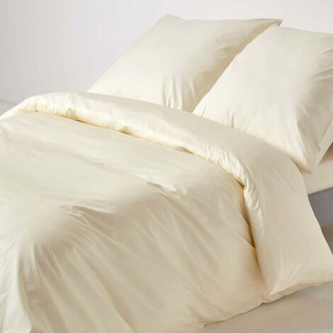 Parure de lit de luxe pour toutes les saisons, super king size 1000 fils au pouce carré, 100 % coton égyptien, garnissage en fibre 450 g/m², rayures ivoire, qualité hôtelière