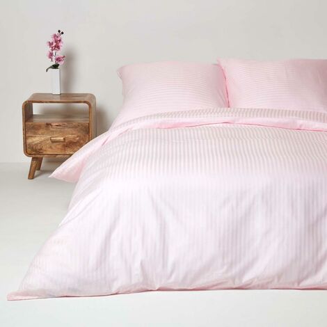 Parure De Lit 1000 Fils Coton égyptien – Queen, Rose Uni – 4 Pièces Avec Taies D'oreiller