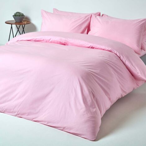 Ensemble de housse de couette Flamant rose (coton égyptien, 500TC
