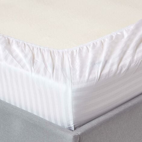 HOMESCAPES Lot de 2 Draps housse lit bébé en coton égyptien 330 fils Blanc, 60 x 120 cm