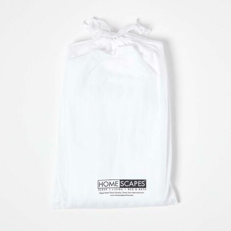 HOMESCAPES Lot de 2 Draps housse lit bébé en coton égyptien 330 fils Blanc, 60 x 120 cm