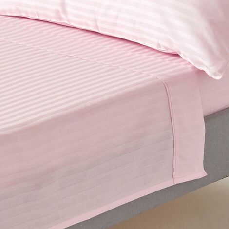 Homescapes Drap plat uni 100 % coton égyptien 200 fils Gris argent 230