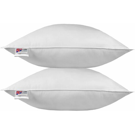 Lot De 4 Inserts D'oreiller 12x20 Pouces - Plumes Douces, Blanc, Pour Canapé Ou Décoration Intérieure