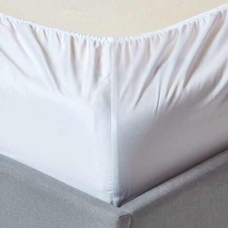 HOMESCAPES Lot de 2 Draps housse lit bébé en coton égyptien Bio 400 fils Blanc, 60 x 120 cm