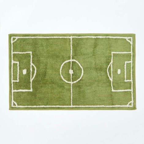 HOMESCAPES Tapis enfant - Terrain de foot