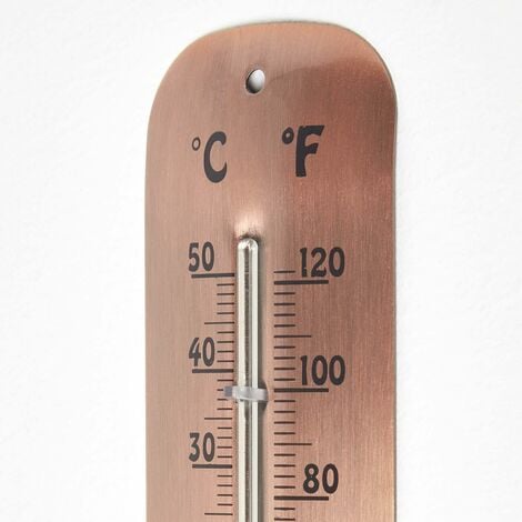 Thermomètre mural en métal